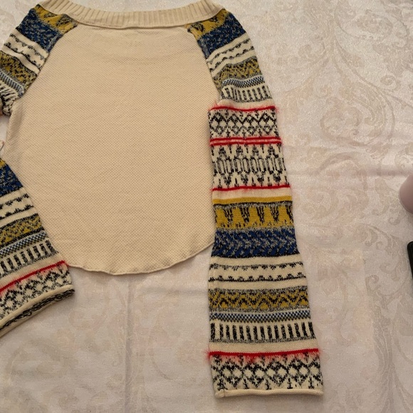 NWT Free People Thermal long sleeve, xs, ivory - Picture 4 of 7